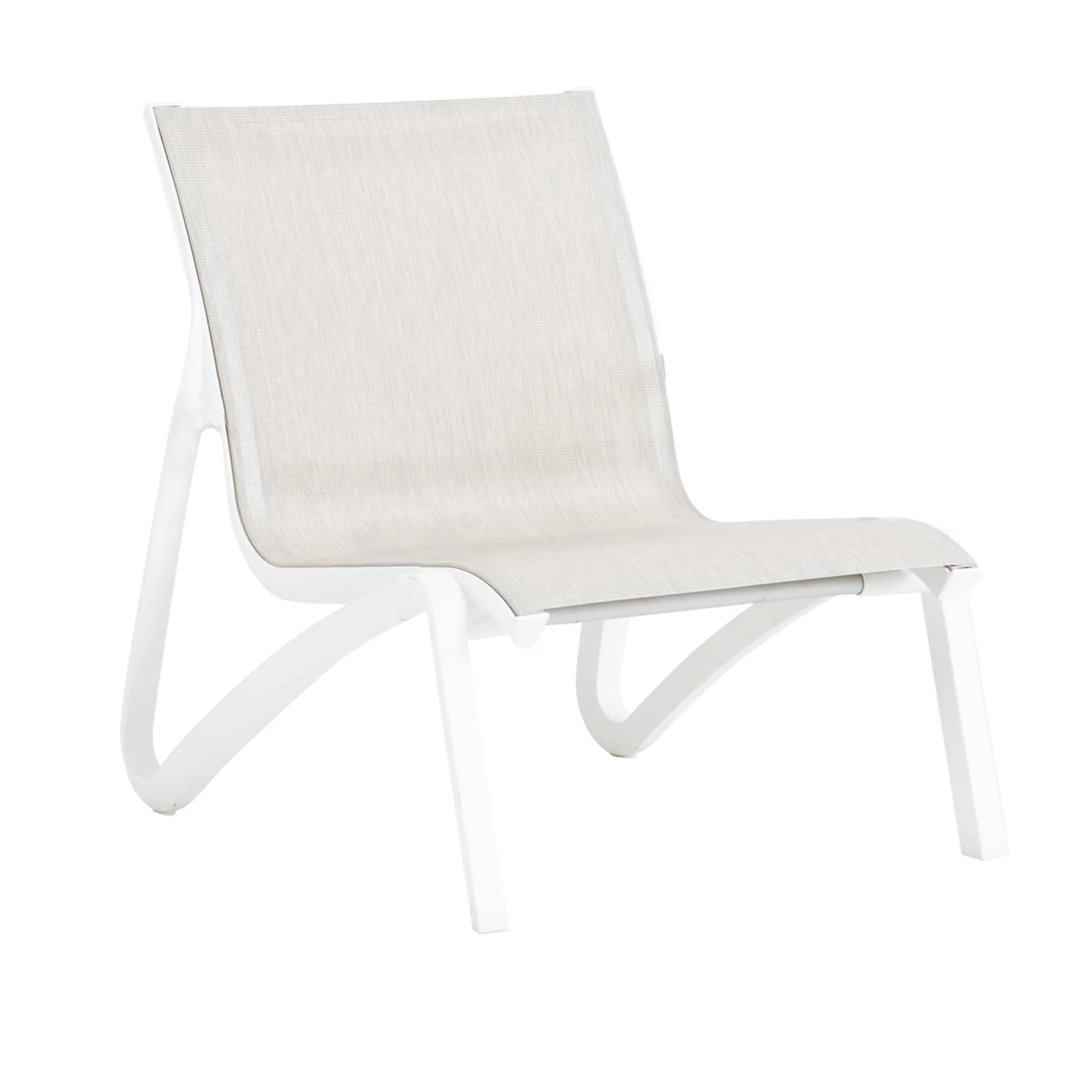 Fauteuil bas d'extérieur contemporain Sunset